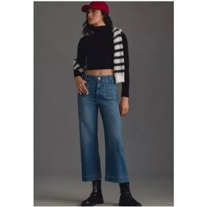 {Anthro} Maeve Colette Wide Leg Jeans
